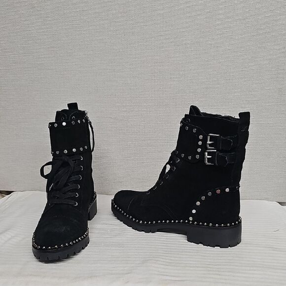 SAM EDELMAN JENNIFER STUDDED ANKLE BOOTS BFPM-04-018 - Picture 1 of 10